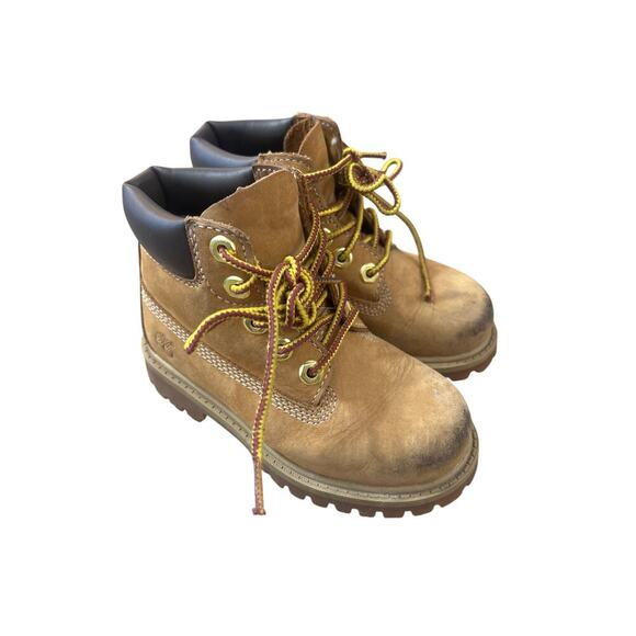 Timberland 6" Classic Boot Work Toddler Baby High Top size 8 - Picture 1 of 7